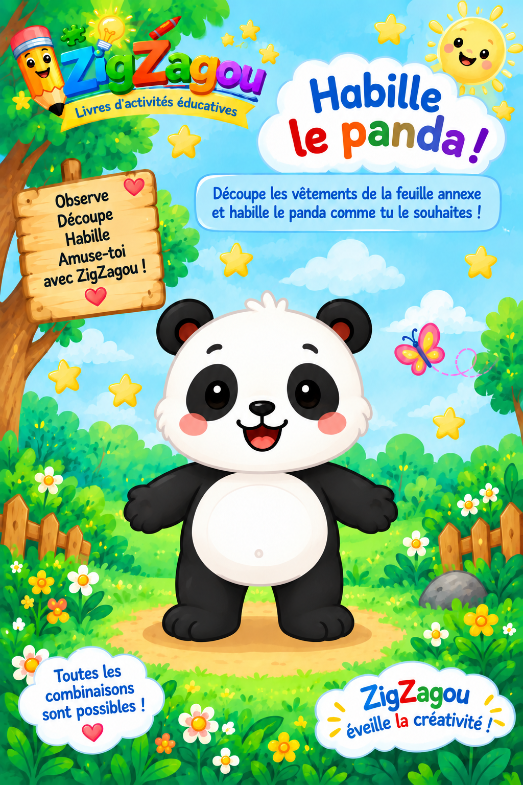 Habille le panda