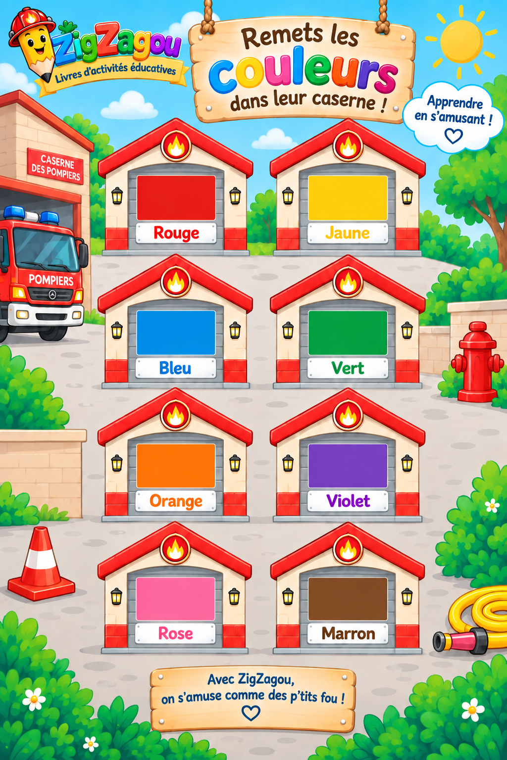 Les couleurs pompier
