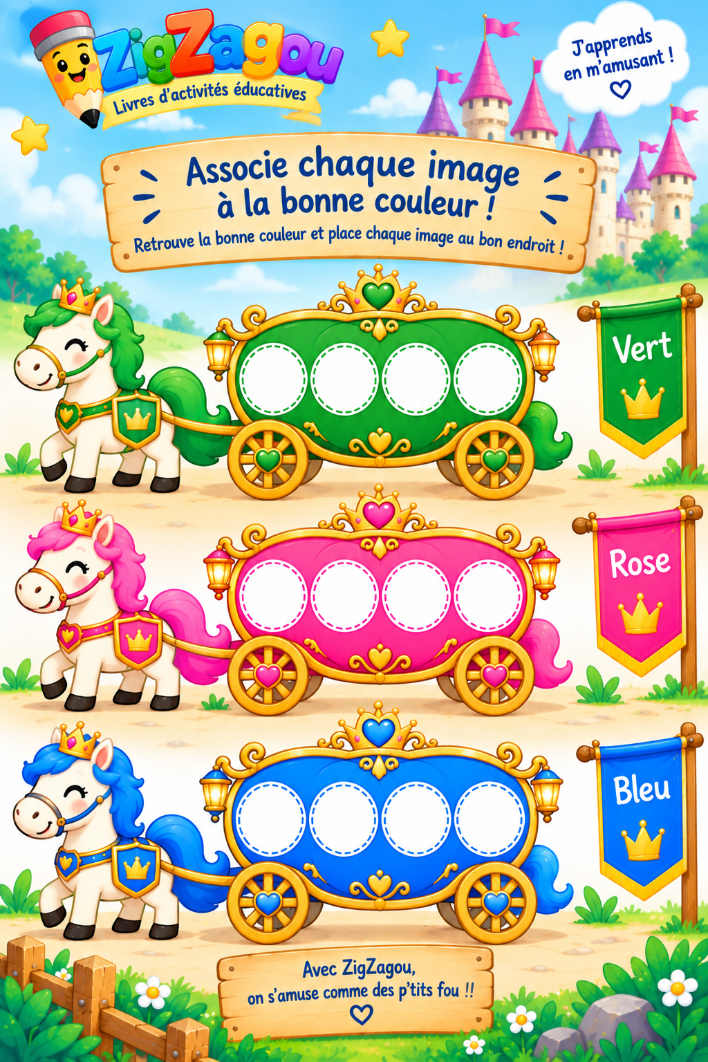 Les chevaux des couleurs